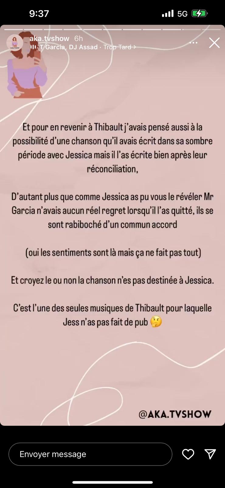 Thibault Garcia : sa nouvelle chanson dédiée à son ex Shanna Kress ?