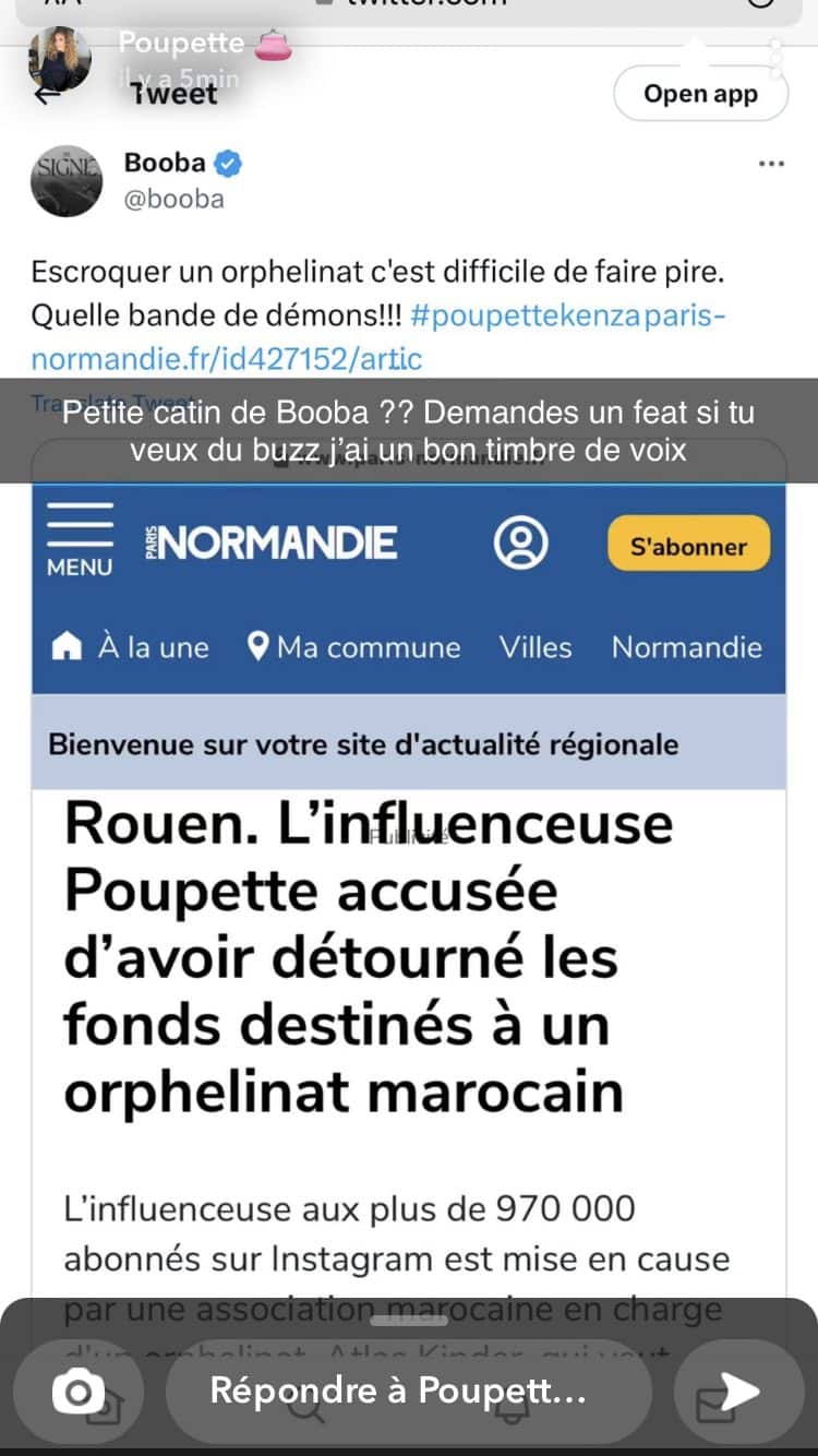 'Petite c…atin' : Poupette Kenza décide de répondre à Booba