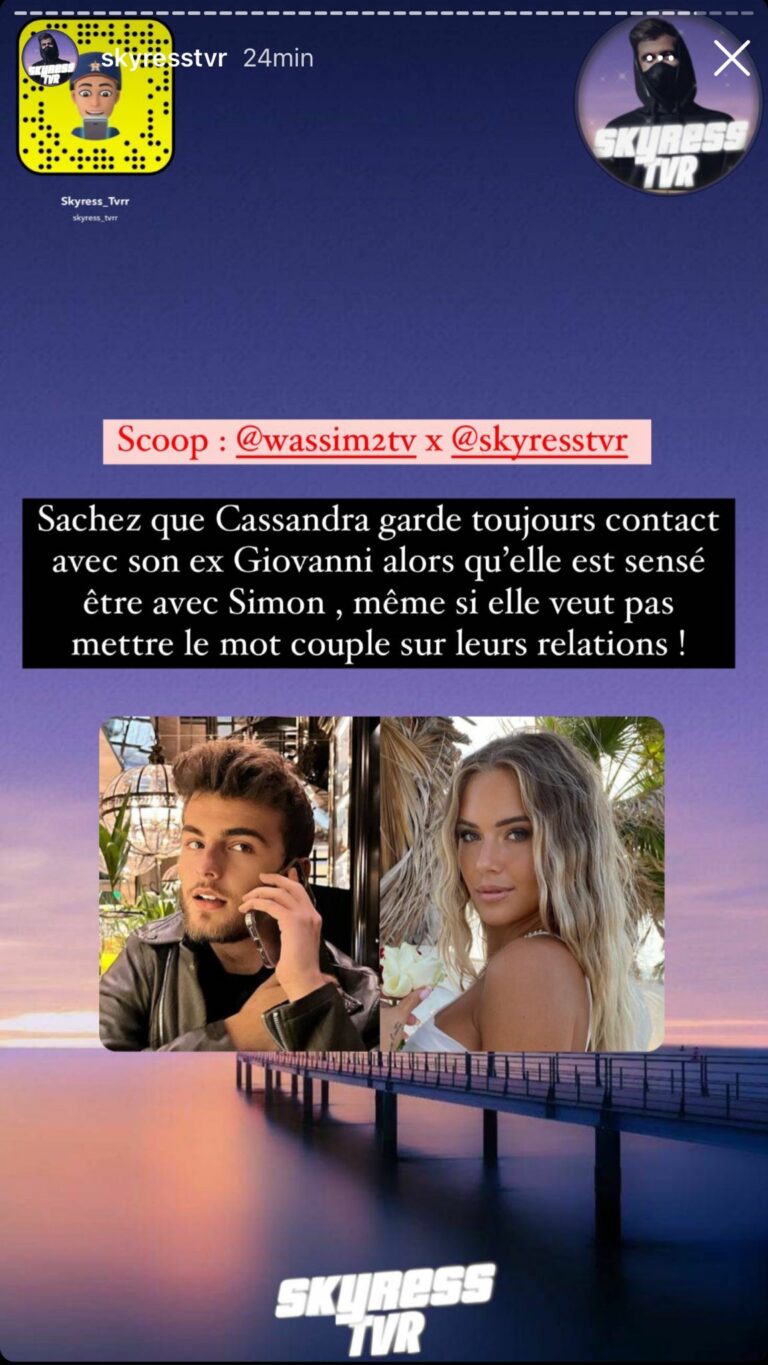 Cassandra Jullia En Couple Avec Simon Castaldi Son Ex Giovanni La Menacerait De Diffuser Des 