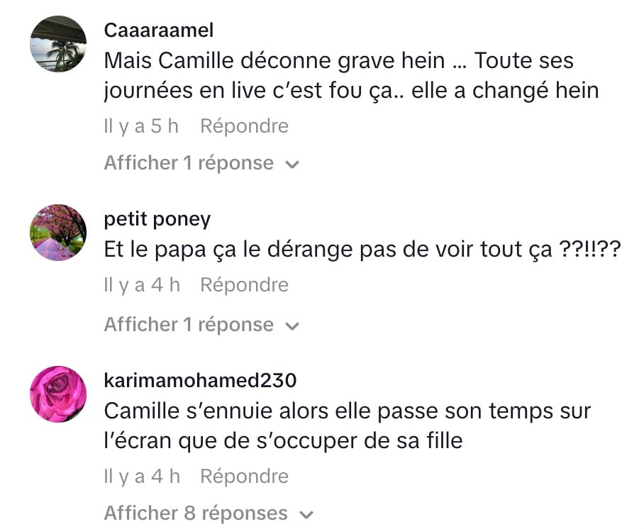 Camille Froment : ses lives avec sa fille sur les réseaux sociaux dérangent