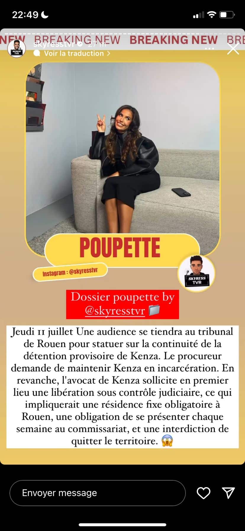 "Une libération…" : Poupette Kenza incarcérée, les dernières informations