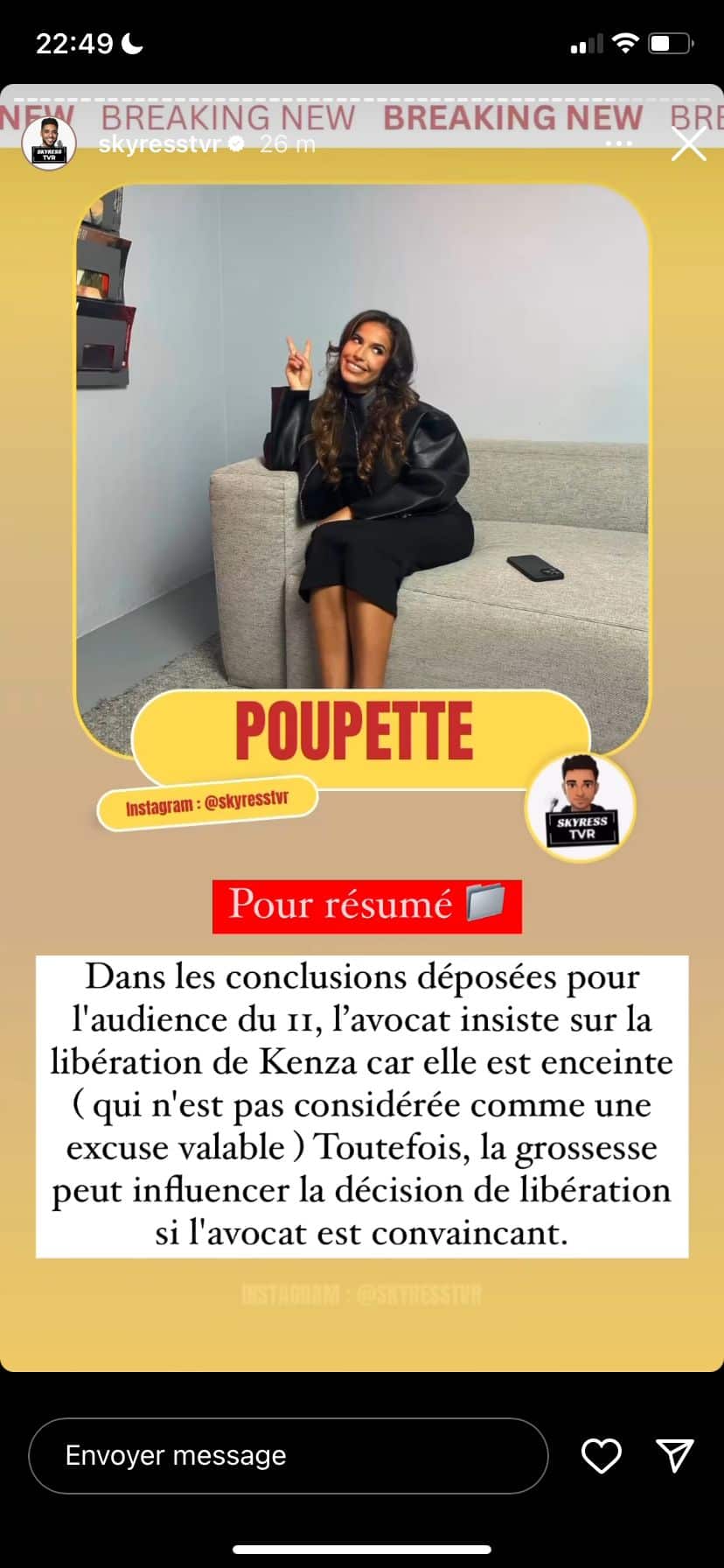 "Une libération…" : Poupette Kenza incarcérée, les dernières informations