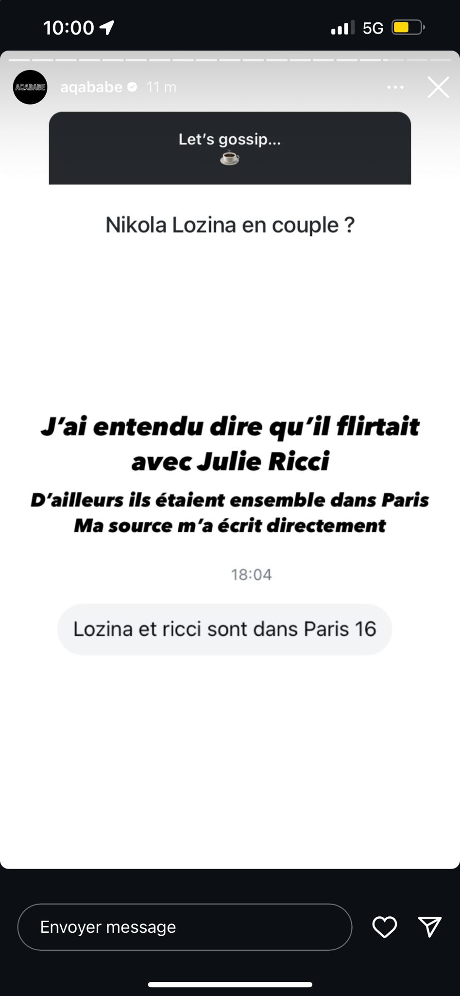 Nikola Lozina : en couple sur le tournage des Cinquante ?