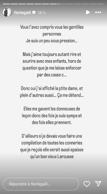 Florie Galli (Familles nombreuses) : critiquée par une internaute, elle perd patience 