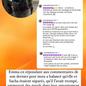 Emma Keitmann : séparée de son mari Sacha après une tromperie, il réagit pour la première fois