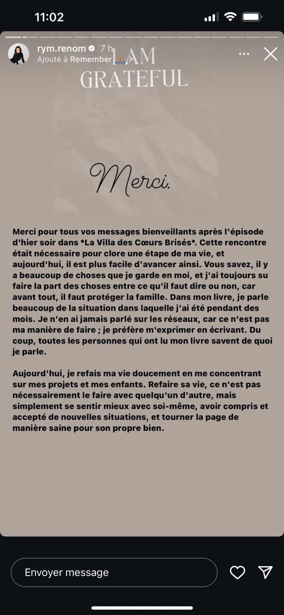 Rym Renom : après sa confrontation avec Vincent dans La Villa, elle brise le silence