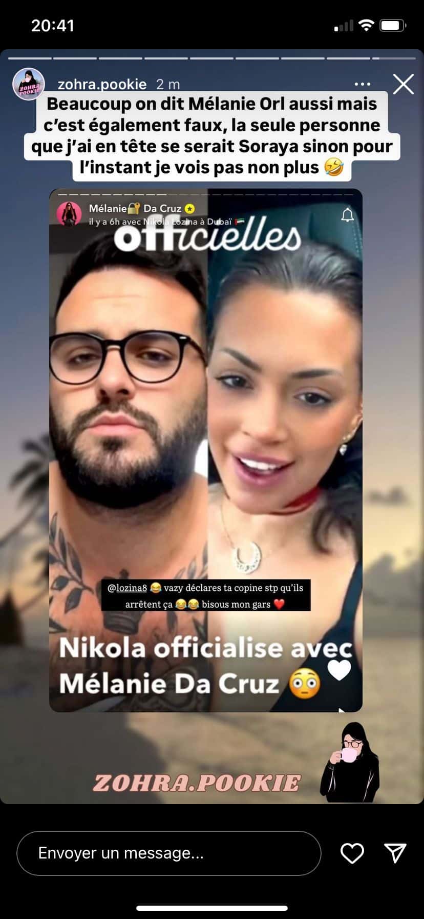 Nikola Lozina : en couple, Laura Lempika et Mélanie Da Cruz réagissent