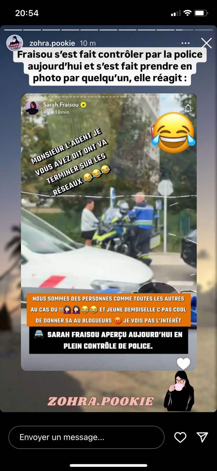 Sarah Fraisou : arrêtée par la police, une vidéo fuite