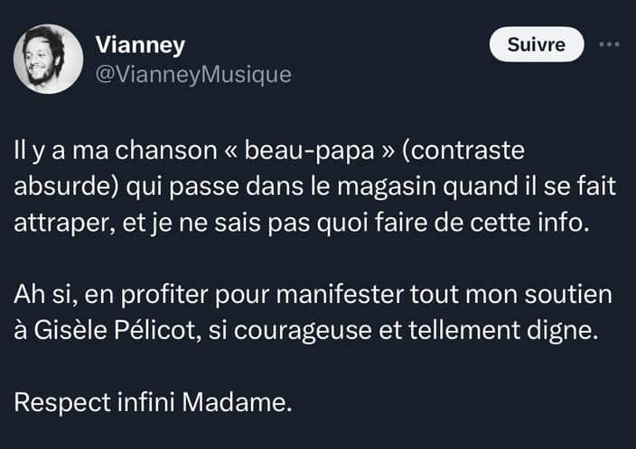 Procès de Mazan : le compte Twitter de Vianney disparaît après un tweet dérangeant