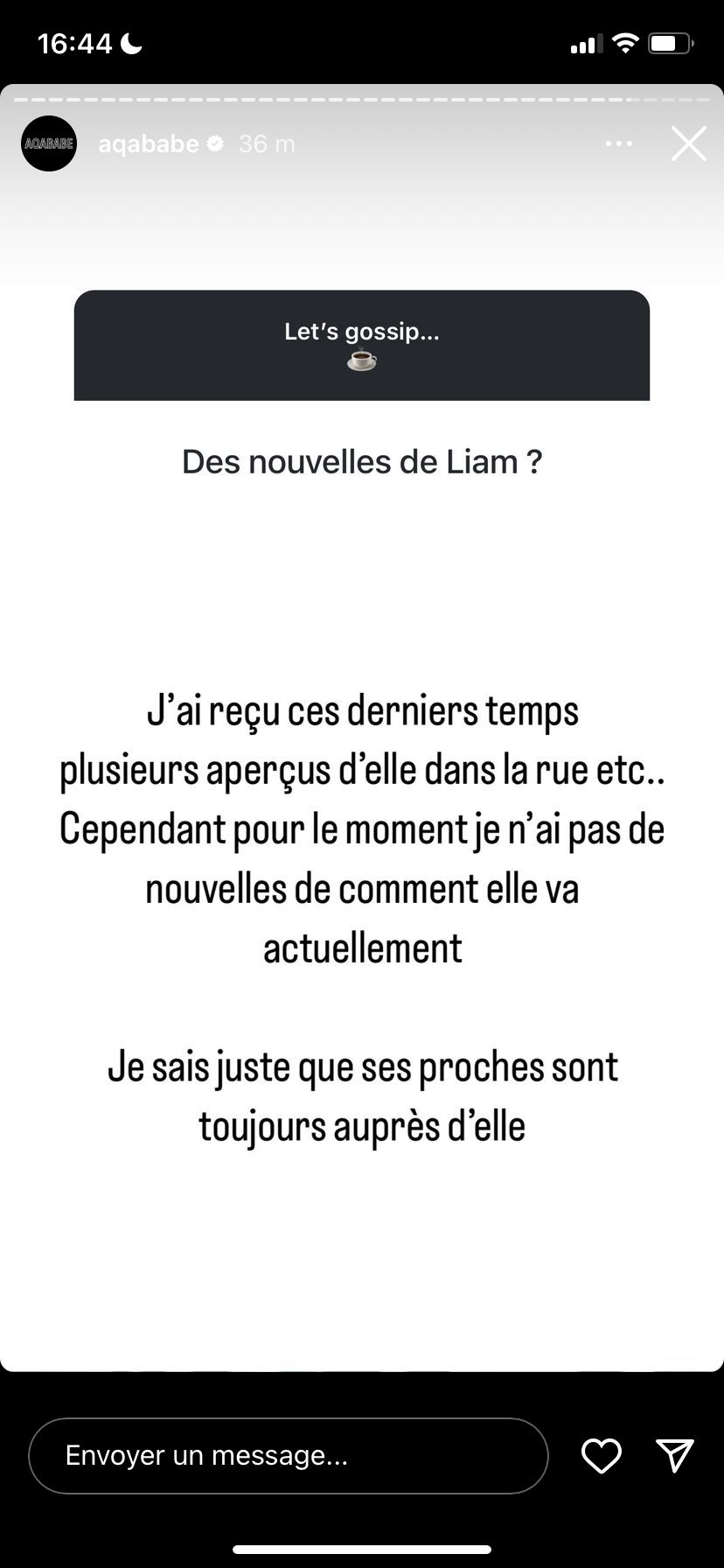 Liam Di Benedetto : absente depuis la disparition de son fils, les dernières nouvelles