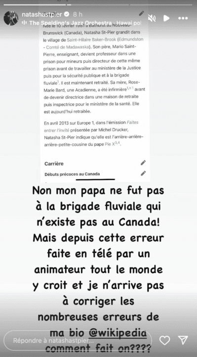 Natasha St-Pier : elle ne supporte plus de voir cette "erreur" concernant son papa