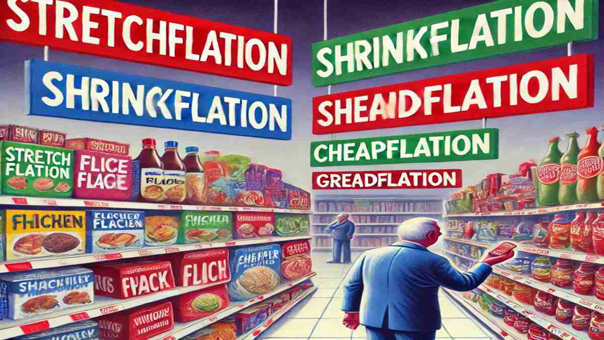 Stretchflation shrinkflation cheapflation