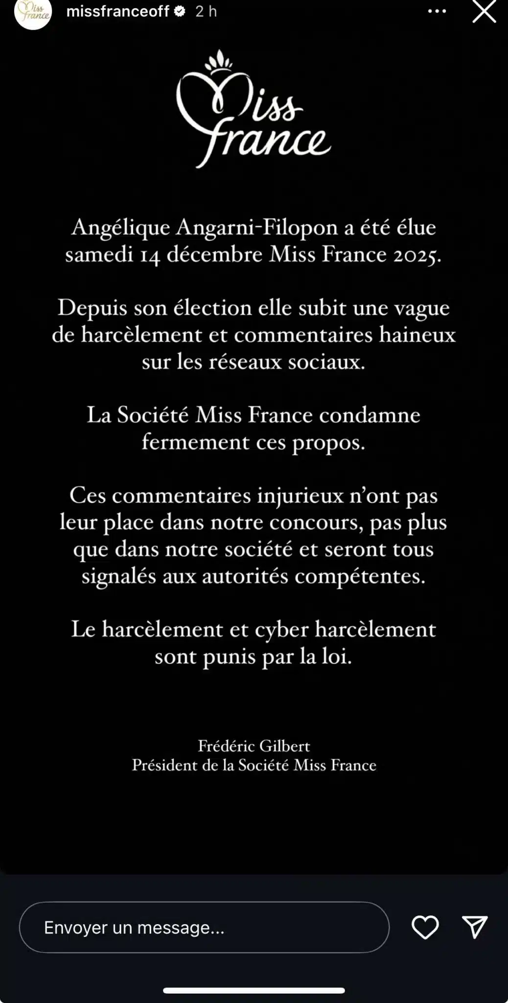 Angélique Angarni-Filopon (Miss France) : harcelée depuis son élection, les autorités s'en mêlent