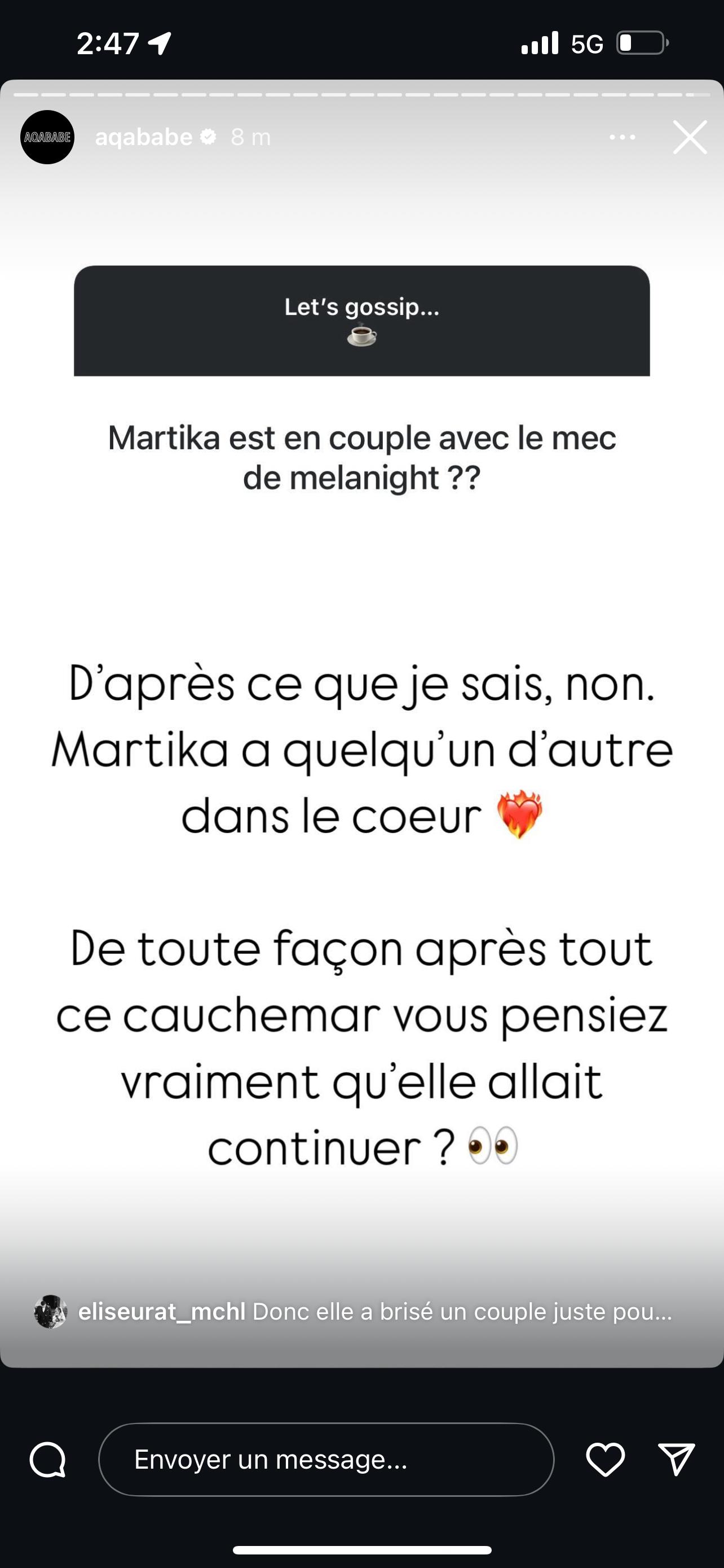 Martika : en couple avec l'ex de Mélanight ? On en sait plus