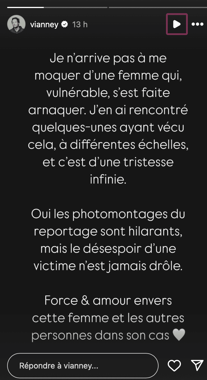 Arnaque au faux Brad Pitt : Vianney et Faustine Bollaert prennent la défense d'Anne, la victime