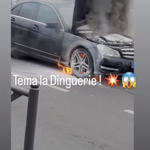 Xavier Delarue : sa voiture prend feu devant ses yeux