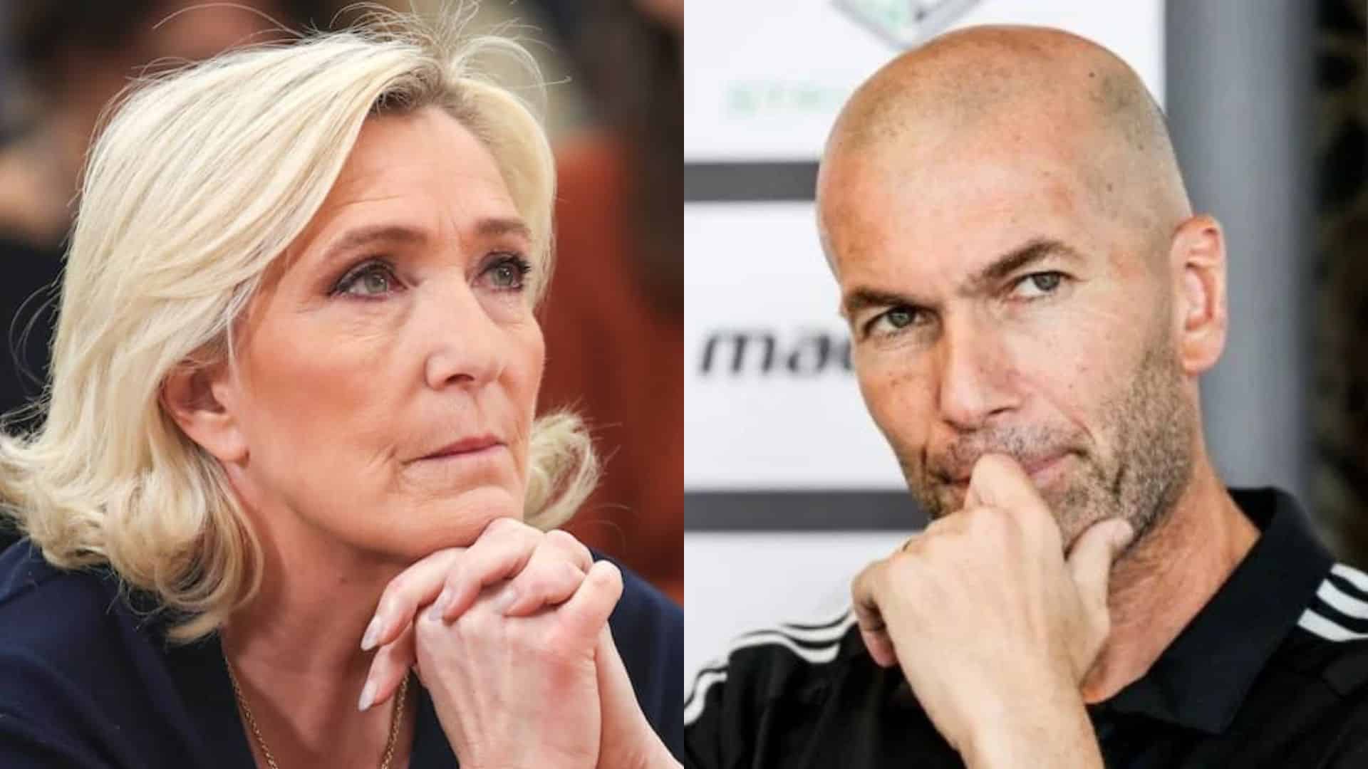 Marine Le Pen : ciblée par Zinédine Zidane, elle se livre