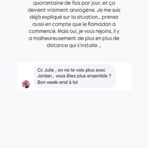 Julie Bertin (Les Apprentis Aventuriers) : elle fait de tristes confidences sur sa relation avec Jordan