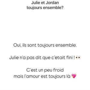 Julie Bertin (Les Apprentis Aventuriers) : elle fait de tristes confidences sur sa relation avec Jordan